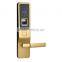 Smart digital touch screen digital exterior residential biometric door lock