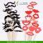 50 Photo Booth Props Moustache on A Stick Weddings Christmas Birthday Party Fun