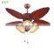 Leaf Design Cord Pull Decor Fan with LED
