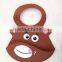 New 2016 soft cute bib,wholesale lovely silicone baby bib,waterproof best cartoon silicone baby bib