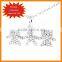 Big Sale Small MOQ Fashion Jewelry Zinc Alloy Boy and Girl Pendant Necklace With Rhinestone