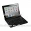 Clamshell wireless Bluetooth keyboard case for iPad234 with 4000mah battery,rechargable folio calmshell Bluetooth keyboard