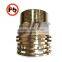 Brass material hexagonal male thread PPR insert fitting