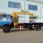 New Coming 4x2 Dongfeng Flatbed Truck Crane With Tow Truck
