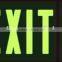 UL 924 Photo-luminous exit sign RED COLOR