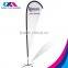 advertise teardrop shape display flag banner with base