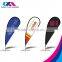3 4 5meter custom advertise teardrop beach flag with high quality