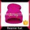 Hot sale 100% polyester winter beanie cap