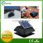 Energy saving solar power attic roof space ventilation with storage battery