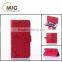 Mobile phone case for HTC M8/ M8 mini with flower pattern and card slots flip case cover for HTC m8/ m8 mini