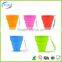 New design colorful silicone rubber collapsible cup