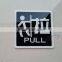 wholesale acrylic wall signs with customer design silkscreen printed