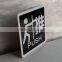 wholesale acrylic wall signs with customer design silkscreen printed