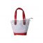 Alibaba china Factory price recyclable 10oz cotton canvas tote bag for shopping with colored handle