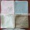 Vintage hand embroidered satin silk handkerchief