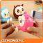 Creative cartoon cute owl magnetic phone holder , multi-function lazy piggy bank car phone holder