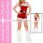Santa Vixen Wrap around Top and Shorts girls christmas dance costumes