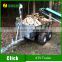 ATV Tow behind trailer for wood log timber