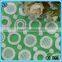 circle Design 100%cotton yarn embroidery lace fabric for garment