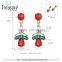 Chinese style crystal drop earing by handmade
