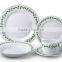 Hot sale 20 pieces white ceramic porcelain sets dinnerware