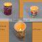 fancy pattern printing led candles for window or bedroom decoration