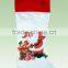 custom printing felt Christmas stocking