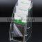 elegant 3 pockets clear desktop acrylic brochure holder,brochure display stand,leaflet holder