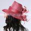 fashion lady accessory of sinamay red church hats