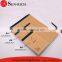 Cheap price custom logo bown craft paper cover A4 A5 A6 notepad company notepad