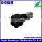 straight black plastic bnc male connector pcb mount