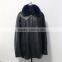 wholesale sheep leather long coat for men/men's sheep leather coat
