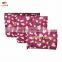 Luckipus Luggage Packing Cubes Travel Organizer Mesh Bags 6 Piece Various Size Set-3 Packing Cubes and 3 Pouches Brown Flower
