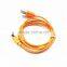 China manufacturer colorful micro braided usb cable