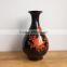 cheap price Yuqi black ceramic vase floor vase