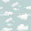 light blue color kids wallpaper for kindergarten