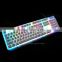 E-3LUE EM725 professional multimedia gaming keyboard with rainbow color