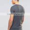 Latest model longline cotton men t-shirt wholesale side zipper tees