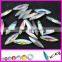 Top Quality Slim Long Horse Eye All Colors Available 4x15mm Crystal ab Navette Crystal Rhinestones Point Back Fancy Shape