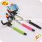 2015 smartphone selfie stick with bluetooth shutter button factory fast delivery selfie monopod bluetooth for travel tourism