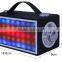 custom stereo portable wooden led light speaker