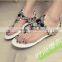 Diamond slope with shoes beaded sandals wind