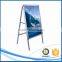 Outdoor aluminum a0 a1 a2 A shape poster display stand, sign board standing rolling display