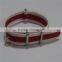 Cream Red Cream One Piece G10 Buckle Nato Watch Strap