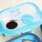 Portable 2 layer Silicone Collapsible Lunch Box With Handle Food Carrier Container