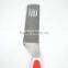 Factory price Novel design TPR handle slotted cheese spatula stainless steel