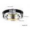 Fashion charming bangle bracelet,wholesale stainless steel New Arrival leather style buckle bangle