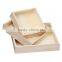 hot selling FSC&BSCI natural pine wooden kitchen tool vegetable food serving storage tray