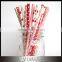 Christmas Tabletop Red Polkadot Straws
