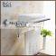 11720-CP New design zinc alloy chrome bathroom accessory towel shelf